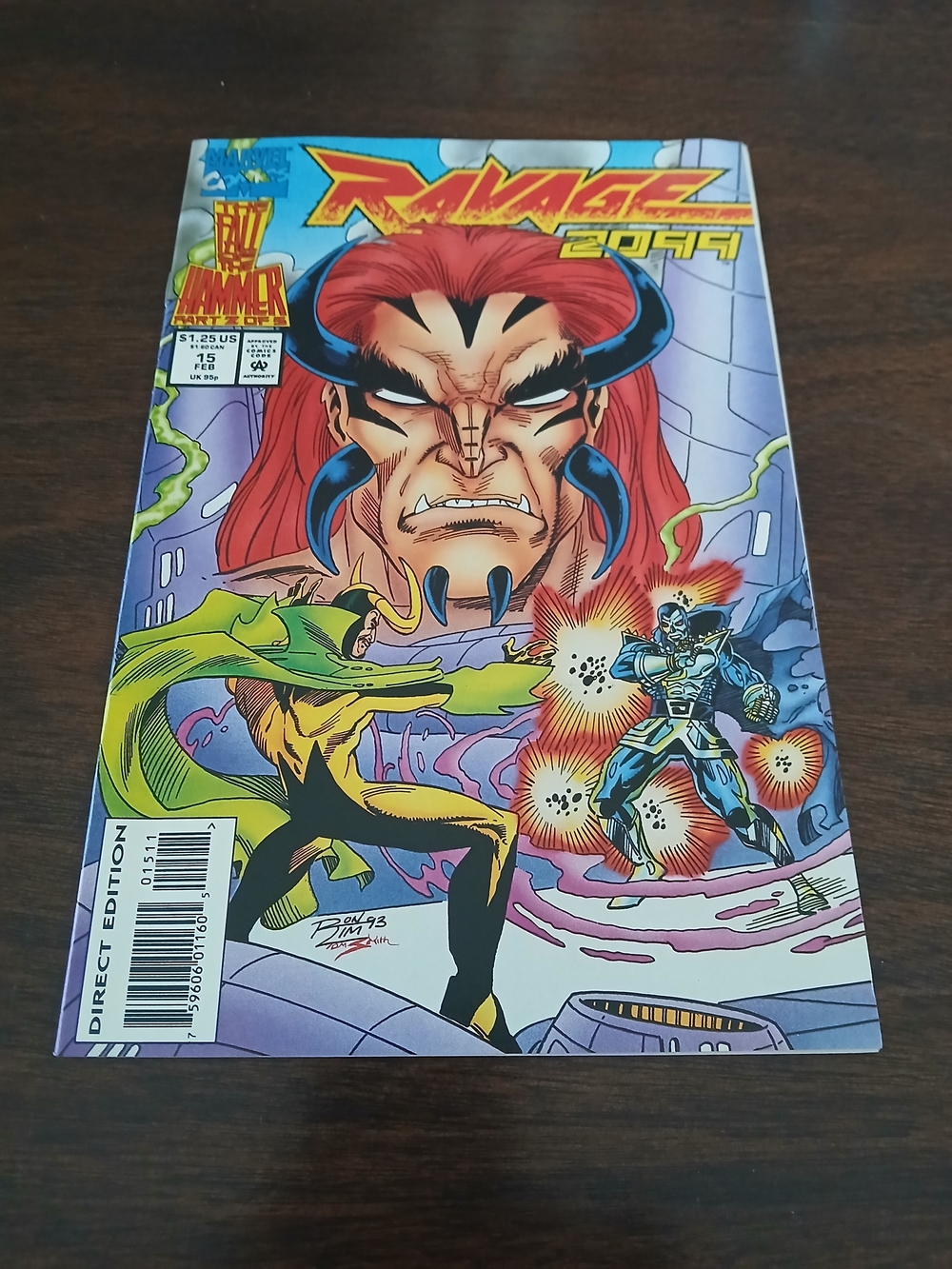1993 Marvel Comic Ravage 2099 The Fall Of The Hammer 2 Of 5